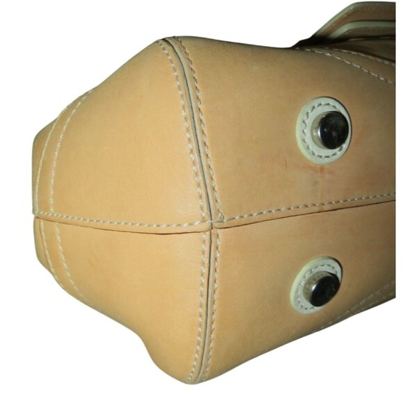 Coach 90's Vintage Soho Vachetta leather top handle suede lining Sufflette bag - Picture 6 of 14